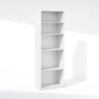 Furinno Reed Closet Organizers and Storage, 5-Tier Closet Organizer, Open Shelf Closet Storage, for Wardrobe, Bedroom, Living Room, White - Image 5
