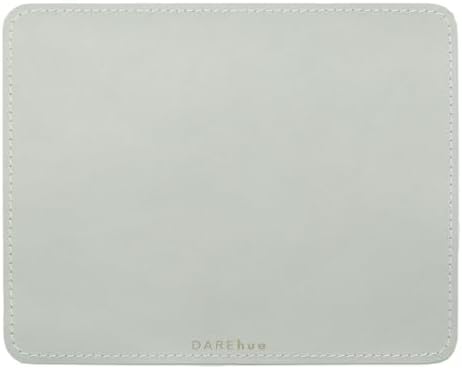 Genuine Leather Mouse Pad (Light Grey, Large) by DAREhue
