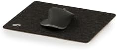 Oakywood Felt and Cork Mouse Mat Pad – Office Desk Accessories for Men & Women – Work from Home Accessories – 100% Merino Wool & Cork - Anthracite 28x22cm - Image 2