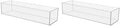 2 Pack Acrylic Retail 15" x 4.5" Countertop Merchandise Dump Bin See Through Storage Caddy for Expos Businesses and Tradeshows by Marketing Holders by MarketingHolders