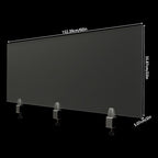Desk Privacy Panel, Desk Divider, Desks Partition, Frosted Acrylic Desktop Privacy Panel with Stable C-Clamp for Home Office School Retail Clinic (1Pcs, 60 * 22 * 2in) - Image 7