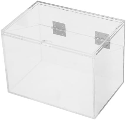 Index Card Box with Hinged Lid and Sign Slot Acrylic by OHPHCALL
