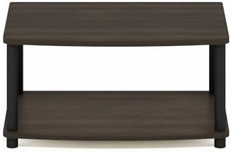 Furinno Turn-N-Tube 2-Tier Printer Table with Storage, Under Desk Printer Stand, Toolless Assembly, for CPU, Work Supplies, Home Office, Dark Brown - Image 7