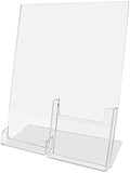 Marketing Holders Slant Back Frame with Business Card Holder (12, 8.5" W x 11" H Multi Pocket) by MarketingHolders