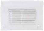Filexec Products, Universial Case, 3"x5", 5-Tabs Removable, Clear, Pack of 12 (50605-20233) by FilexecProducts