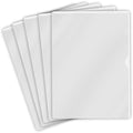 White Vinyl Folders, Heavy Duty Plastic Folders with Clear Front Pocket, Doctor Stuff, Letter Size L-Type Document Holder for Home, Office and Medical, Pack of 100 by DoctorStuff