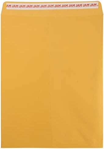 JAM PAPER 12 x 15 1/2 Open End Catalog Recycled Envelopes with Peel and Seal Closure - Brown Kraft - 50/Pack by JAMPaper
