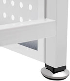 Desk Bookshelf with Pegboard, 2-Tier Metal Desk Bookshelf for Computer Desk, Heavy Duty Desktop Hutch Organizer Rack for Office Dorm Storage (37.4'') - Image 7