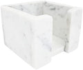 White Marble Sticky Note Holder, Handmade Office Desk Organizer by LukaMarbleDesigns
