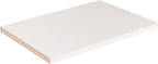White Cabinet Shelves, Melamine 1/2'' Thick, Custom, Cut to Size. (10' Depth x 24'' Length) by BBHARDWARE