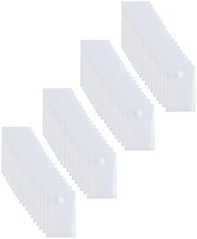 Small Vertical 3x5 Plastic Envelopes File Folder 80 Pack, Clear by YESSART