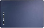 DACASSO Leatherette Conference Table Pad - Luxury Leather Desk Blotter for Writing - Padded Executive Desk Surface Protector - (Navy Blue, 22” x 14”) by Dacasso