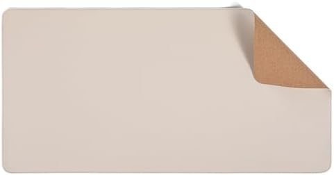 Large Cork and Leather Mouse pad/Desk mat for Office, Computer, and Gaming use; Stain-Resistant and wear-Resistant(B,80 * 40cm) by Unknown