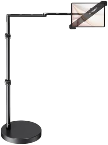 elitehood Diagonal Design iPad Floor Stand for Bed with Heavy Duty Base by Builtyourelitelive