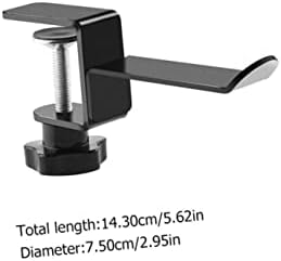 KICHOUSE 2pcs Under Desk Headphone Holder Metal Hanger Hook for Headsets Versatile Earphone Mount for Bedrooms Living Rooms - Image 2