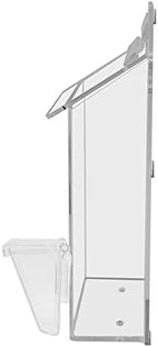 Marketing Holders 6 Pack Magnetic Brochure Box and Card Bin with Lid Metal Mount Outdoor Caddy Holds 4" x 6" Printed Postcards and 3.5" x 2" Cards with Take One Sticker Hangs On Smooth Surfaces - Image 6