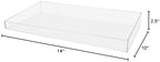 Acrylic Retail Tray Single Compartment Clear 14 Inch Wide x 10 Inch Deep Countertop Product Merchandise Storage Organizer for Businesses and Homes by Marketing Holders - Image 3