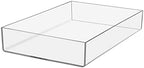 Counter Top Tray Display for Storage Pack of 2 Office Home Decor 12"W x 2"H Durable Acrylic Container Box Canister Carton Dish Package Dish Kitchen by Marketing Holders by MarketingHolders