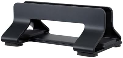 Vertical Laptop Stand Tool-Free Adjustable Laptop Stand Holder Vertical Width from 0.35"-1.6" Support Almost All Laptop(Space Grey-1 Slot) by Unknown