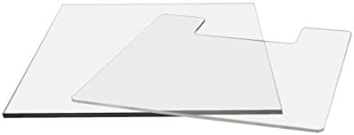 Marketing Holders Catalog Kit Single Pocket Lettersize Countertop Brochure Holder Clear Acrylic All in One Magazine Stand with 8.5" x 11" Sign Holder and Paper Dog Earring Shield - Image 3