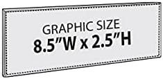Azar Displays, 122018, Adhesive Clear Acrylic Wall Sign Holder Display, Landscape Frame for Posters, Flyers, Art, Business, School, Nameplates & Doorway Signs, 10 Pack, 8.5" x 2.5" - Image 3
