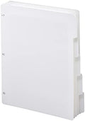 Smead White Binder Index Dividers, 3 Ring Binder Dividers with Tabs, 5-Tab by SMEAD