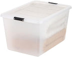 IRIS USA 4-Pack 55 Quart Clip Box with Latching Lid - Image 6