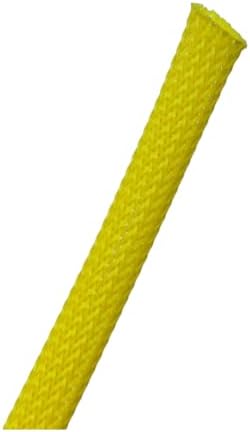 Kable Kontrol PET Expandable Braided Sleeving 1/4” Inch 200’ Ft - Yellow by KABLEKONTROL%C2%AE