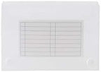 filexec Products, Universial Case, 3"x5", 5-Tabs Removable, Clear, Pack of 72 (50606-20233) by FilexecProducts