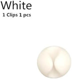 USB Cable Hub Clip Manager Round Office Desk Wire Organizer Self-Adhesive Fixed Clasp(White) - Image 2
