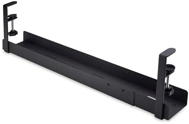 StarTech Under Desk Cable Management Tray, Black (CALB-Desk-Cable-Tray) - Image 2