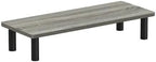 Pemberly Row Turn-N-Tube Engineered Wood Monitor Riser Stand, French Oak Gray/Black Finish, 23.62" W, Sturdy and Simple Design, Ideal for Office or Home Use by PEMBERLYROW