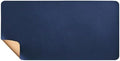 Double-Sided Cork Leather Desk Mat Office Mouse Pad(DarkBlue,120x60cm) by Unknown