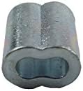 SwageRight MIL-SPEC Zinc Plated Copper Swage Sleeves Clip & Ferrules (1/8 inch) – Oval Duplex Wire Rope Cable Crimping Loop Fittings (Pack of 50) - Image 3