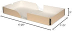 Gaylord Archival Tan Clamshell Preservation Box - 11 1/2W x 17 1/4L x 3" H - Image 5