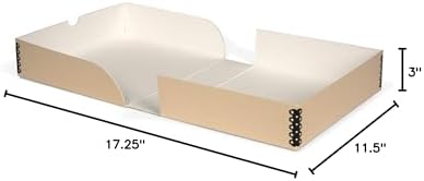 Gaylord Archival Tan Clamshell Preservation Box - 11 1/2W x 17 1/4L x 3" H - Image 5