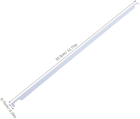 VOSAREA 50Pcs Heavy Duty White Metal File Organizer Sticks Hanging File Rails for Document Storage Easy Install Holder for Office Home School and Cabinets - Image 2