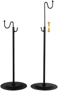 Table Purse Display Stand - Adjustable Height Single Hook Handbag Hanger - Tabletop Banner Stand for Retail Boutiques, Vendors, Trade Shows & Home Decor (Black, 2-Pack) by YIFUDISPLAY
