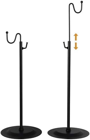 Table Purse Display Stand - Adjustable Height Single Hook Handbag Hanger - Tabletop Banner Stand for Retail Boutiques, Vendors, Trade Shows & Home Decor (Black, 2-Pack) by YIFUDISPLAY