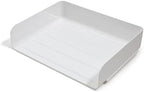 TRU RED Side-Load Stackable Plastic Letter Tray, White - Image 6