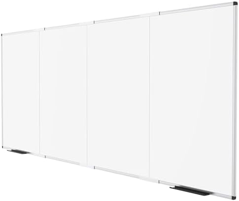 VIZ-PRO Large Magnetic Dry Erase Whiteboard, 120 x 48 Inches, Foldable by VIZ-PRO