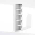 Furinno Reed Closet Organizers and Storage, 5-Tier Closet Organizer, Open Shelf Closet Storage, for Wardrobe, Bedroom, Living Room, White - Image 3