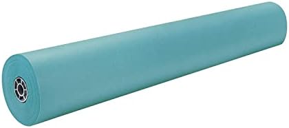 Rainbow Pacon Rainbow Lightweight Duo-Finish Kraft Paper Roll, 3-Feet by 1000-Feet, Aqua (63160) by Fadeless%C2%AE