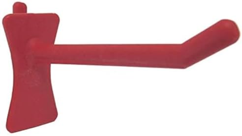 PegPro® 2" Hooks Kit for Standard “Wood Fiber” pegboard – Durable Plastic Pegboard Hooks - for Garage, Kitchen, Craft Room, and More (2" Hook - 24 Pack, Red) by PegPro%C2%AE