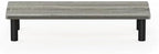 Pemberly Row Turn-N-Tube Engineered Wood Monitor Riser Stand, French Oak Gray/Black Finish, 23.62" W, Sturdy and Simple Design, Ideal for Office or Home Use - Image 3
