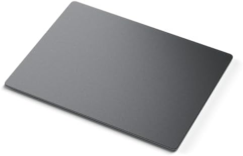 Glass Gaming Mousepad, 15.7x17.7In Tempered Glass Hard Mouse Pad, Large Mousepad for Esports, Smooth Low-Friction Glide, Speed Surface for Esports Games and Office Use, Black by NimbusCrestHome