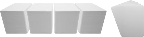 (800) White Heavy Duty 30mil Narrow CD Jewel Box Divider Cards - 4-7/8" x 6-3/4" - #CDNS68NWH30 by SquareDealRecordingsSupplies