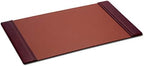 DACASSO Leather Desk Pad with Side Rails - Luxury Leather Desk Blotter for Writing - Executive Desk Surface Protector - (Mocha, 34 x 20) by Dacasso
