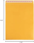 JAM PAPER 11 1/2 x 14 1/2 Open End Catalog Commercial Envelopes with Peel and Seal Closure - Brown Kraft Manila - Bulk 250/Box - Image 7