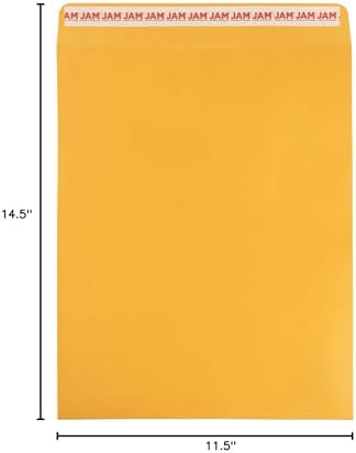 JAM PAPER 11 1/2 x 14 1/2 Open End Catalog Commercial Envelopes with Peel and Seal Closure - Brown Kraft Manila - Bulk 250/Box - Image 7